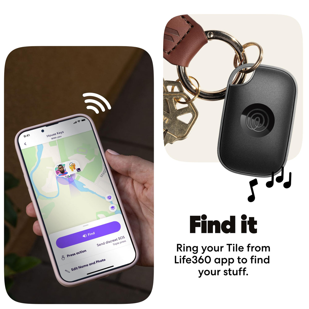 Life360 Tile Pro makes your phone ring even when silenced.