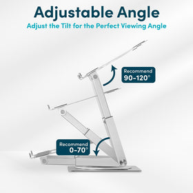Lifelong 360° rotation with damping for smooth sharing during meetings.