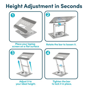 Lifelong versatile uses from workstation to media viewing with this stand.