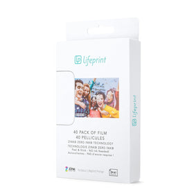 Lifeprint close-up of ZINK film surface and adhesive edge for reliable printing