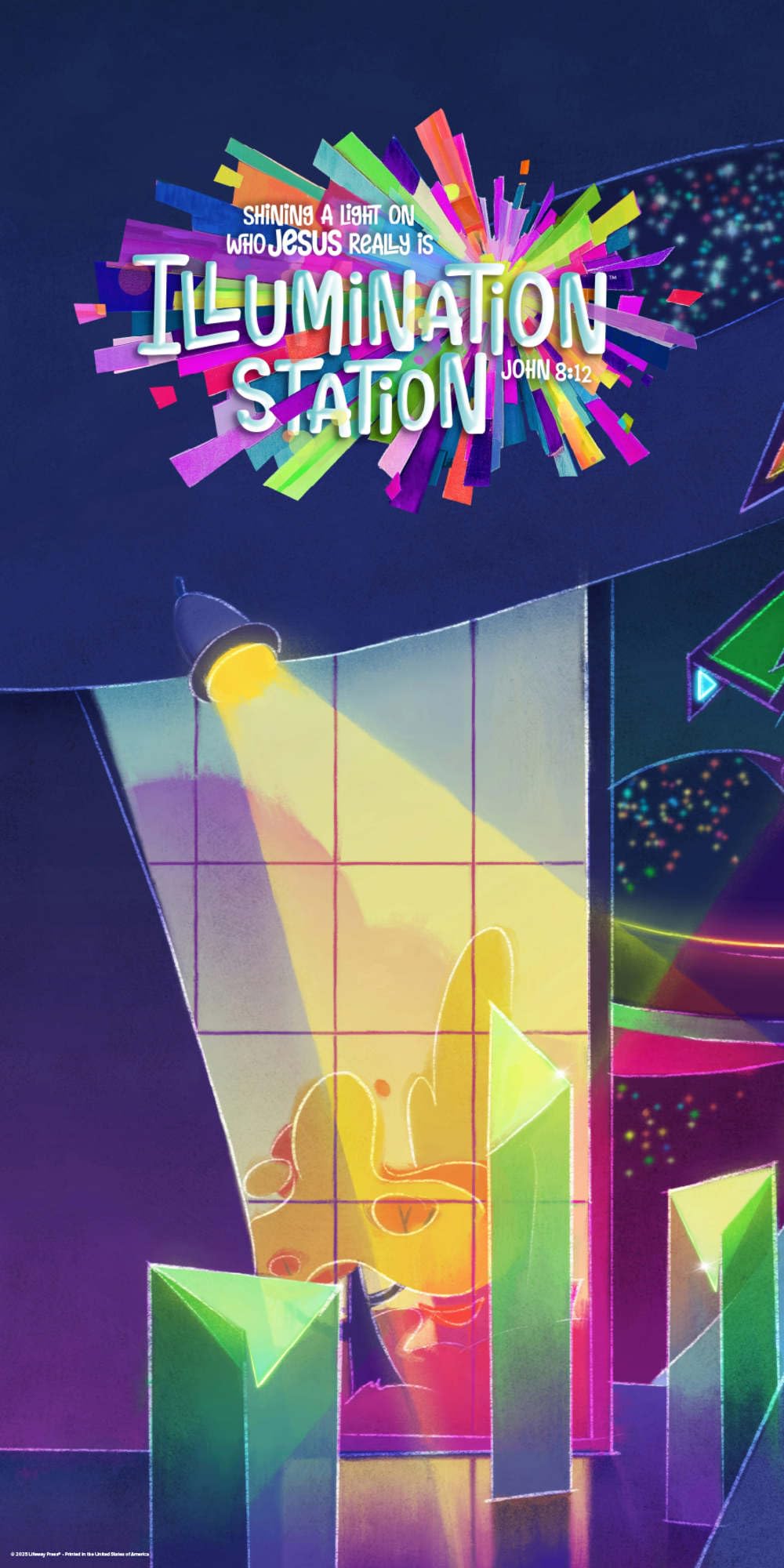 Lifeway Kids close-up of printed artwork highlighting crisp color and detail benefits