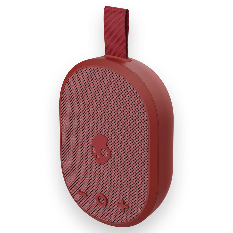 Lifeworks Skullcandy Ounce portable speaker showing a compact design ideal for travel.