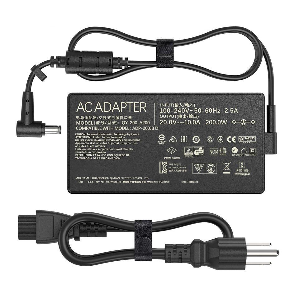 LIFKAHY 200W charger front view for Asus, reliable power on the go
