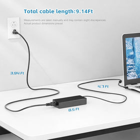 LIFKAHY 200W charger in use with an Asus laptop