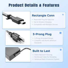 Compact, travel-ready design of the LIFKAHY 280W charger