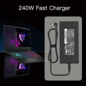 LIFKAHY adapter beside laptop to show scale and easy transportability benefit