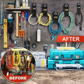 LIGHT DUST heavy-duty storage straps provide secure holding for cords, hoses, and ropes.