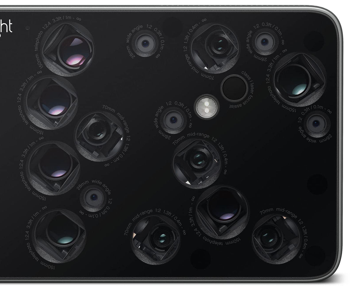 Light L16 lens array collection highlights flexible focal lengths.