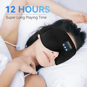 Lightimetunnel sleep headphones worn by a side sleeper for comfort and fit