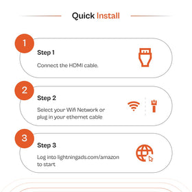Lightning ADS remote management interface controlling multiple screens