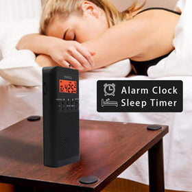 LIJIANI NOAA weather radio with stereo earphones enables private listening outdoors.