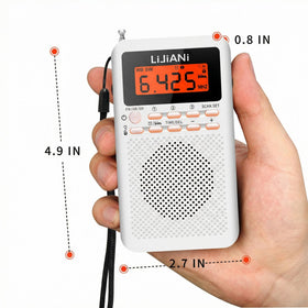 LIJIANI Pocket Weather Radio use in emergency kit for outages and alerts