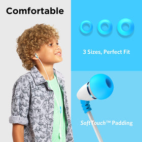 LilGadgets BestBuds with inline microphone for clear classroom calls.