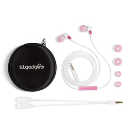 LilGadgets BestBuds pink earbuds provide safe, kid-friendly listening for school and travel.