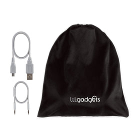 LilGadgets built-in mic and button controls close-up for hands-free calls and playback