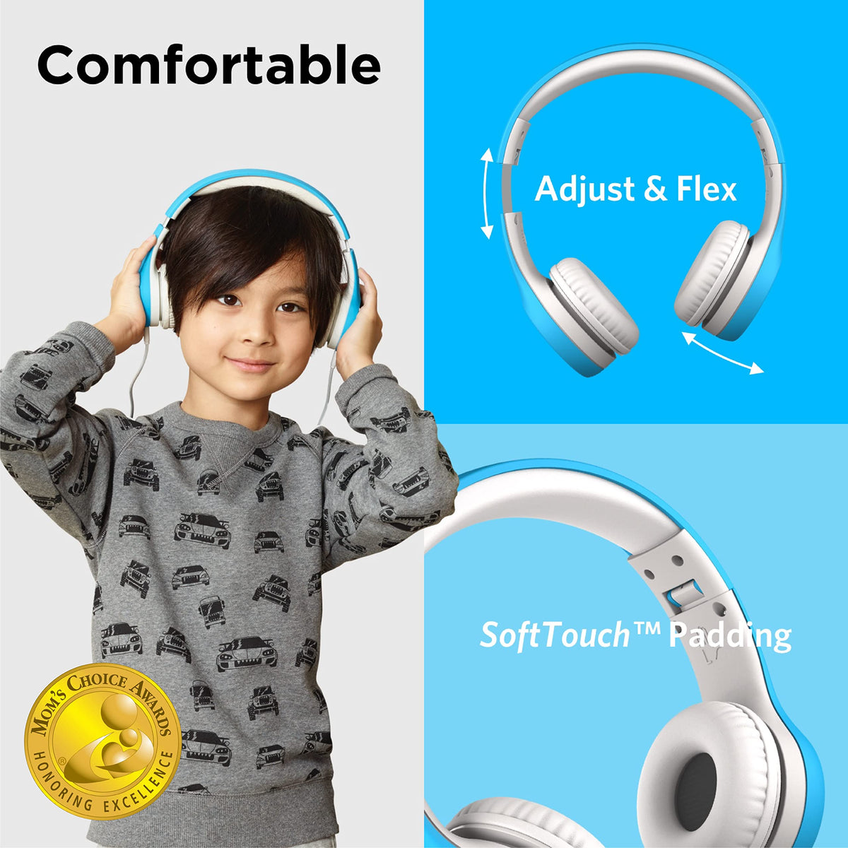 LilGadgets Connect+ adjustable fit for growing kids and comfortable wear