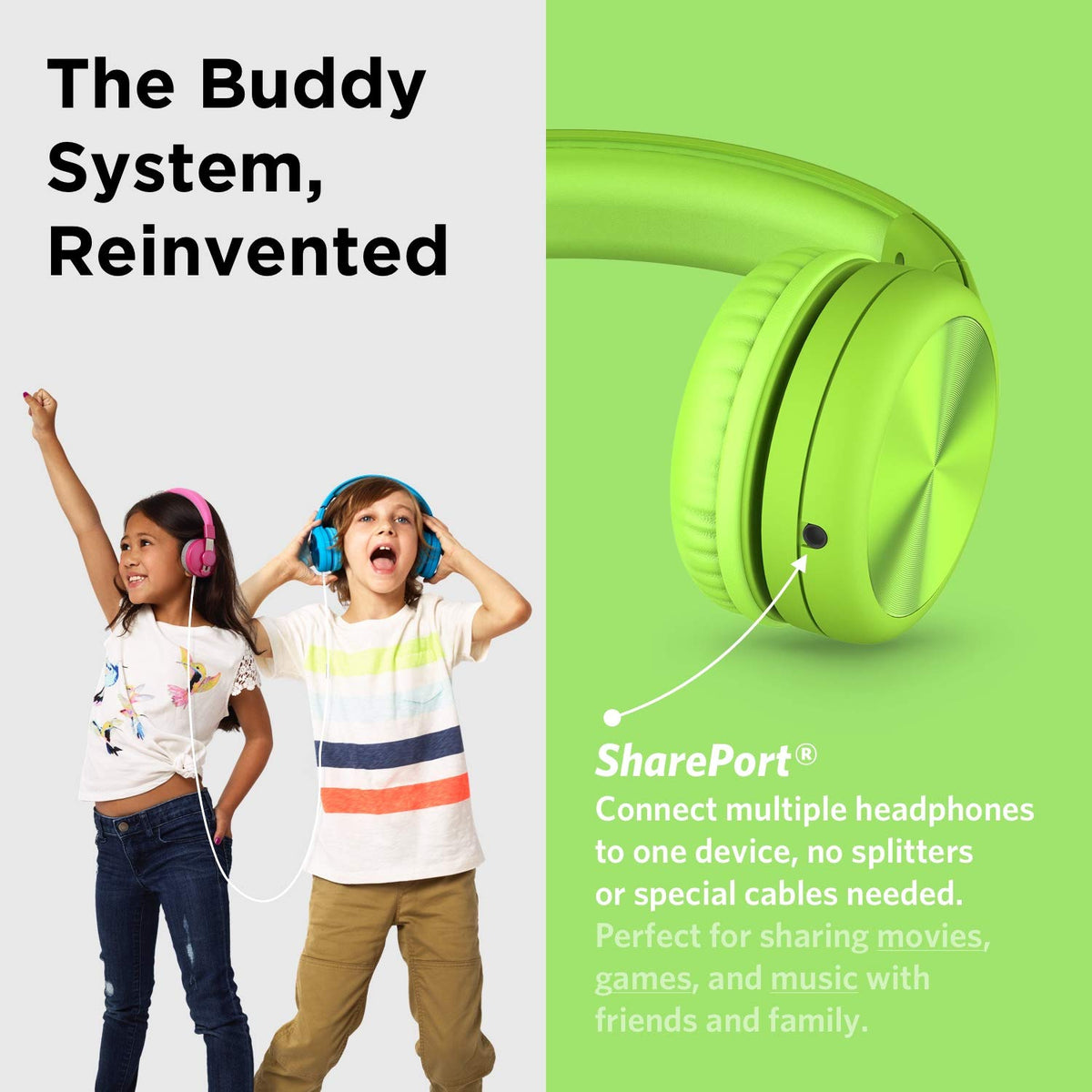 LilGadgets braided 4-foot cable and 3.5mm jack for reliable connectivity