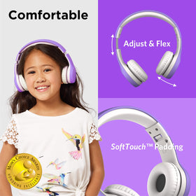 LilGadgets Connect+ SoftTouch padding for comfortable wear during long study or play sessions.
