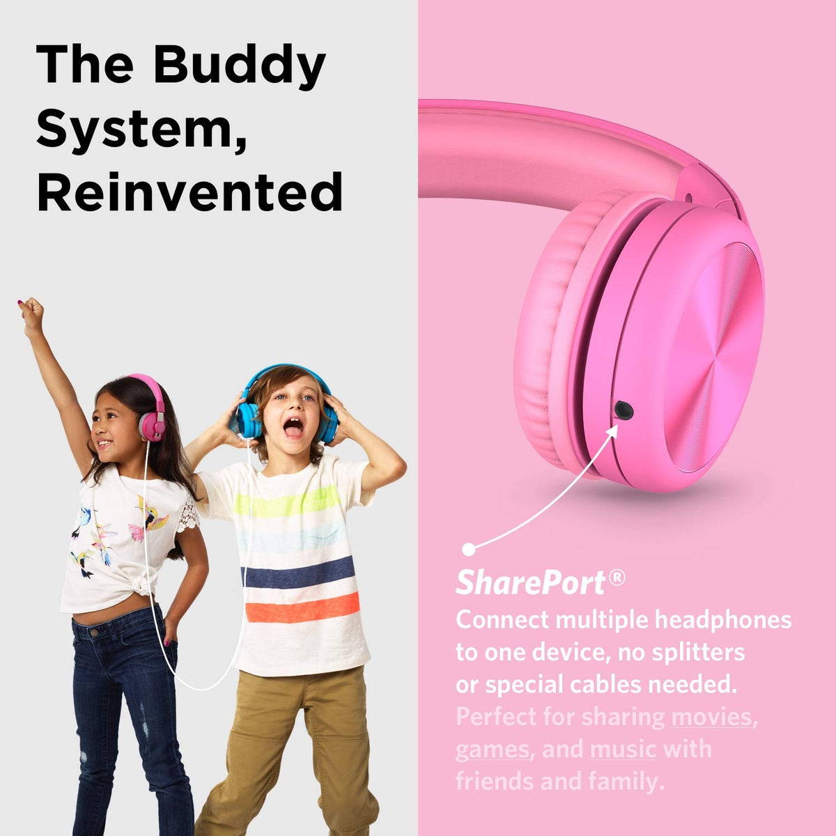 LilGadgets braided cable with 3.5mm plug for reliable connection