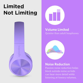 LilGadgets folded headset with pouch illustrating easy portability