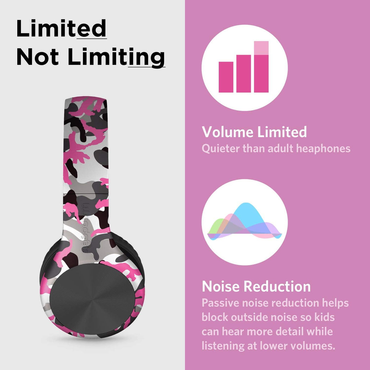 LilGadgets in-use classroom scene showing headset with mic for learning and participation