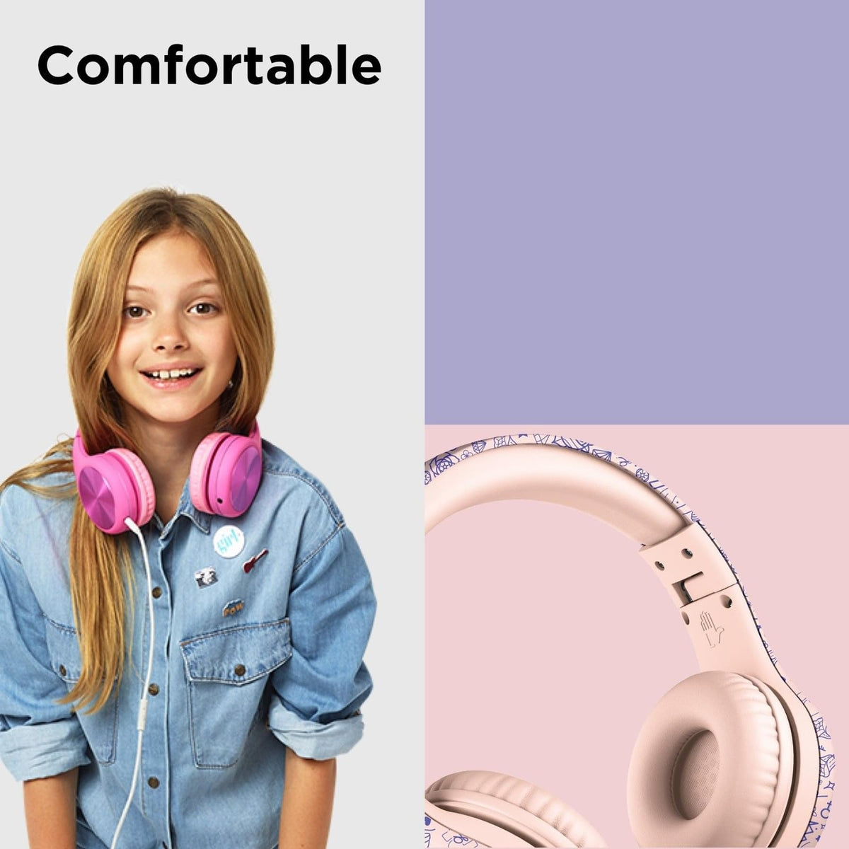 LilGadgets worn by a child in school-like setting showing focus and comfort
