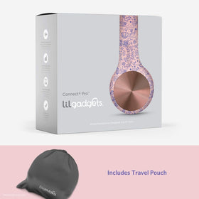 LilGadgets travel pouch with headphones for protected storage on the go