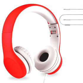 LilGadgets Connect+ red foldable headphones for kids