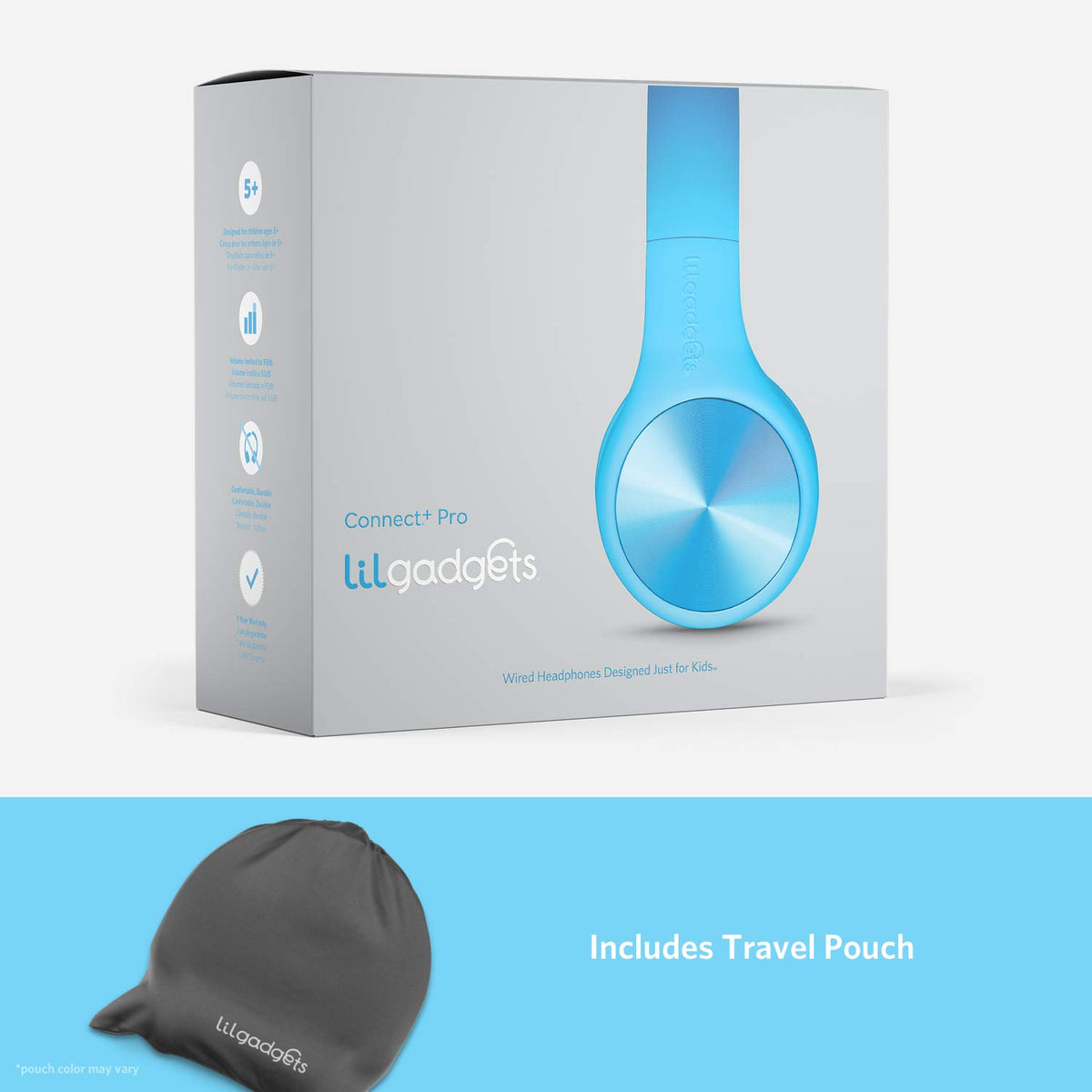 LilGadgets detachable cable and packaging showing portability and easy storage
