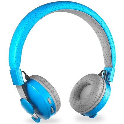 LilGadgets front packaging showing blue headphones and key features for safe listening