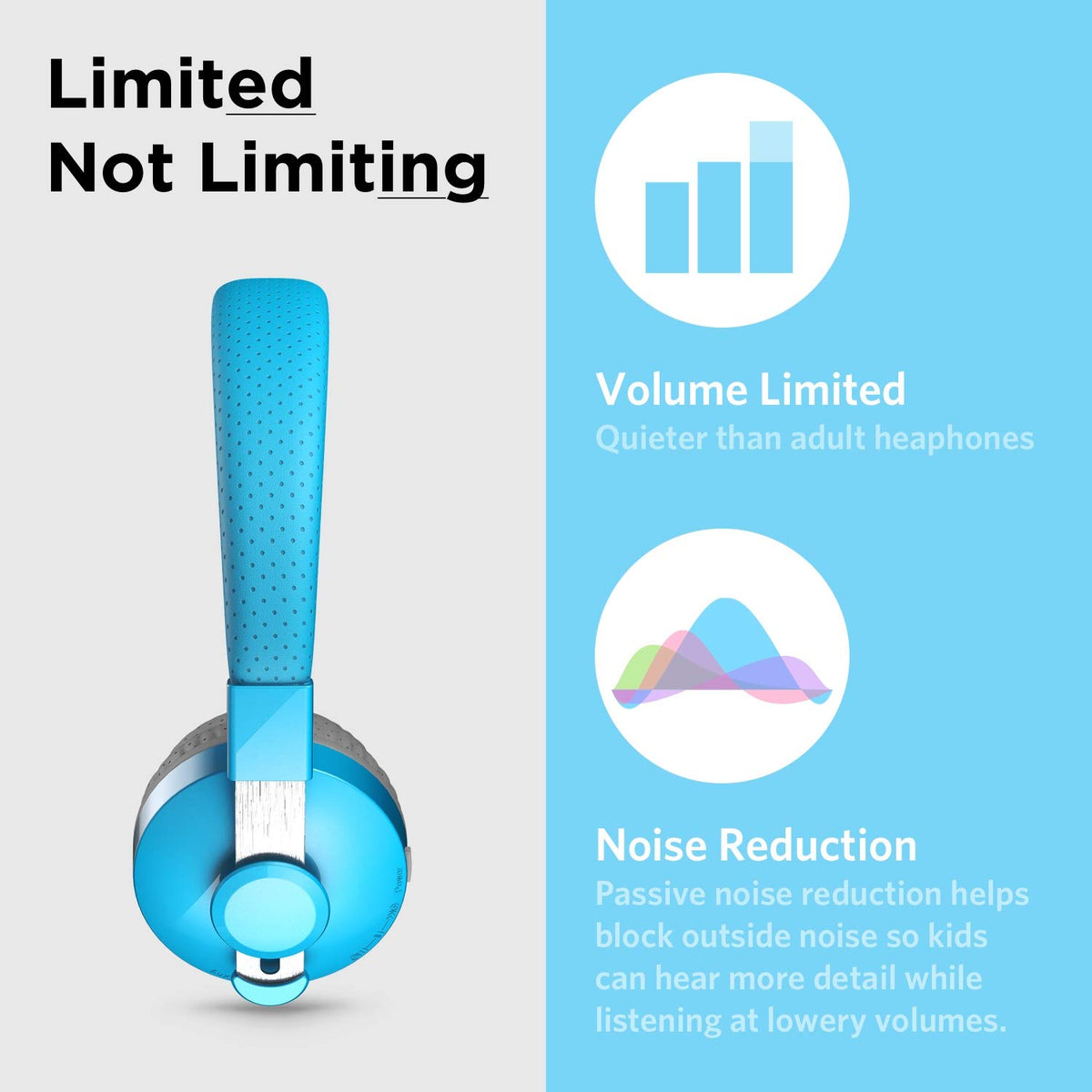 LilGadgets on-ear fit worn by a child demonstrating secure, comfortable wear