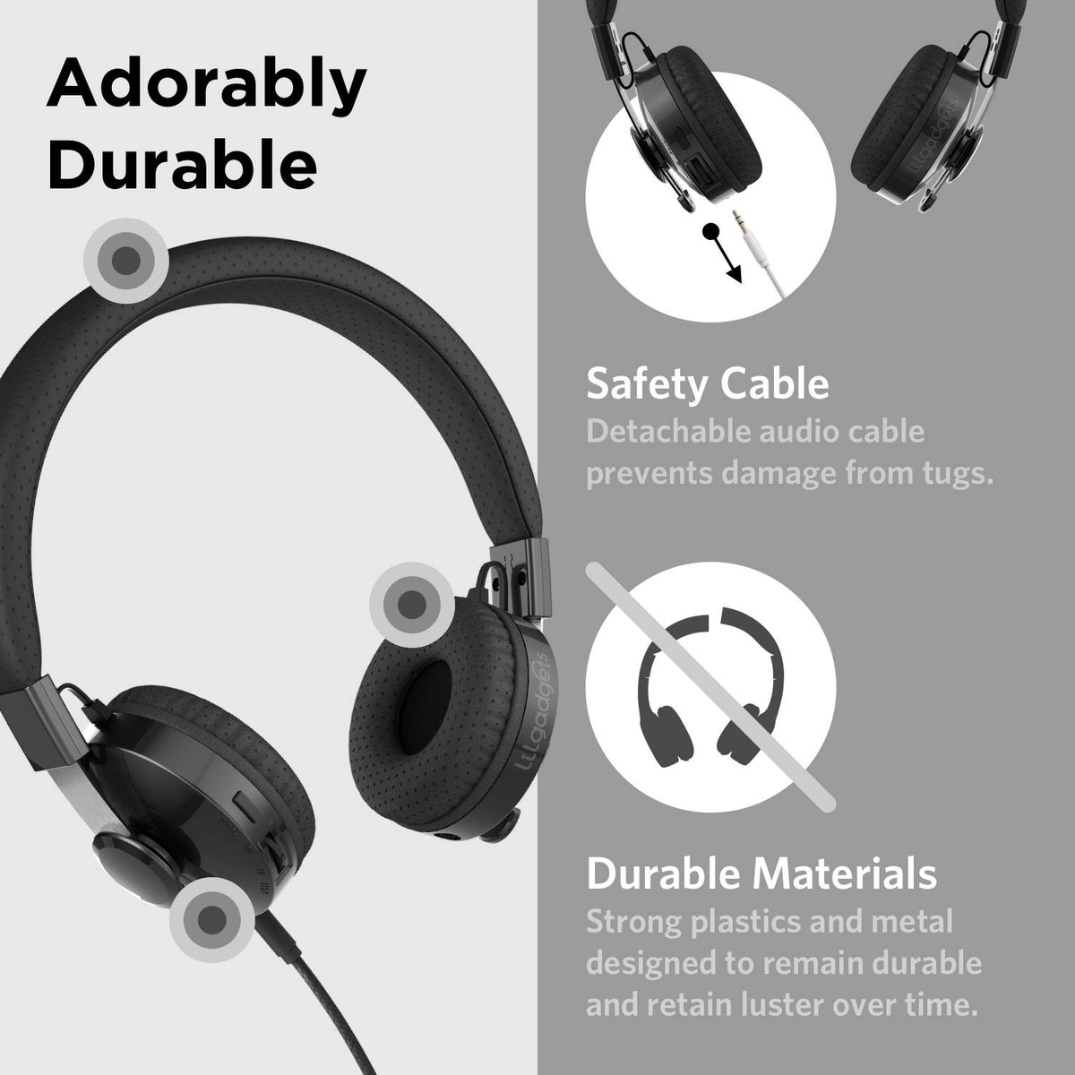 LilGadgets SharePort connector detail enabling easy headphone sharing without splitters