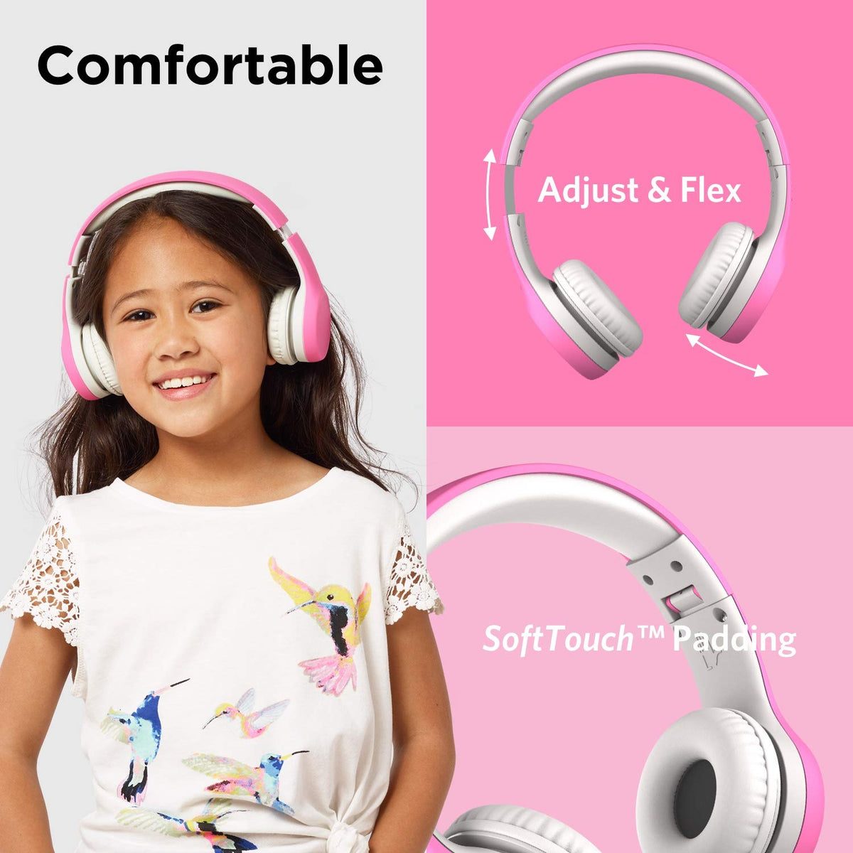 LilGadgets headphones with SharePort, enabling easy audio sharing without extra splitters.