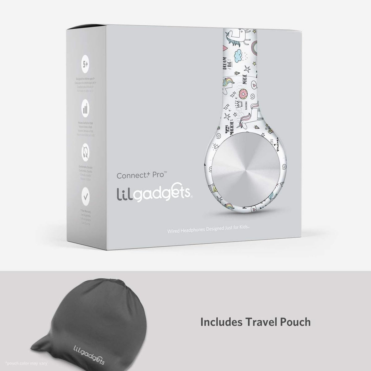 LilGadgets folded with travel pouch for easy storage and portability