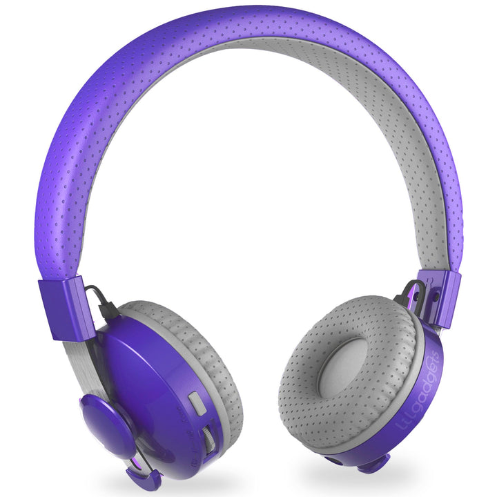 LilGadgets Untangled Pro front view showing purple finish and compact design for travel