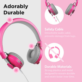 LilGadgets headband with stainless steel detail showing durability and adjustability