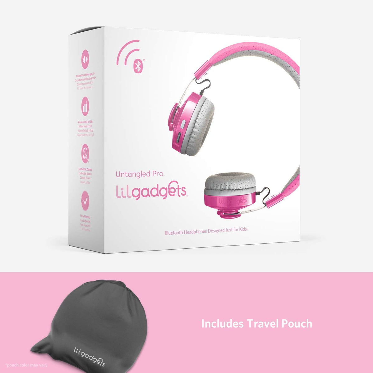 Two LilGadgets headsets sharing audio via SharePort for group listening ease