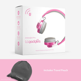 Two LilGadgets headsets sharing audio via SharePort for group listening ease