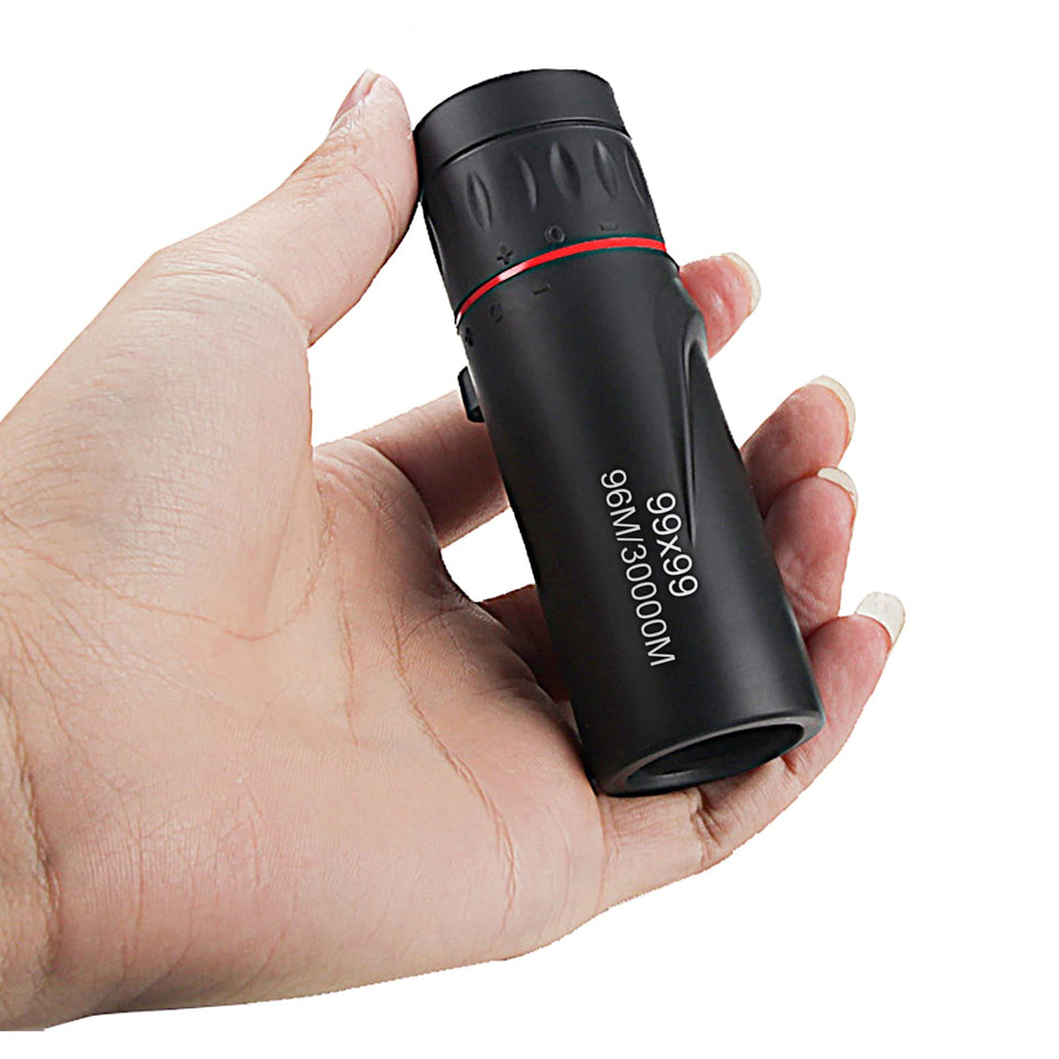 LIMENG 99x99 monocular front view for distant landscape viewing.
