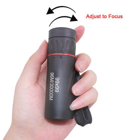LIMENG 99x99 monocular side handle for comfortable one-handed use.
