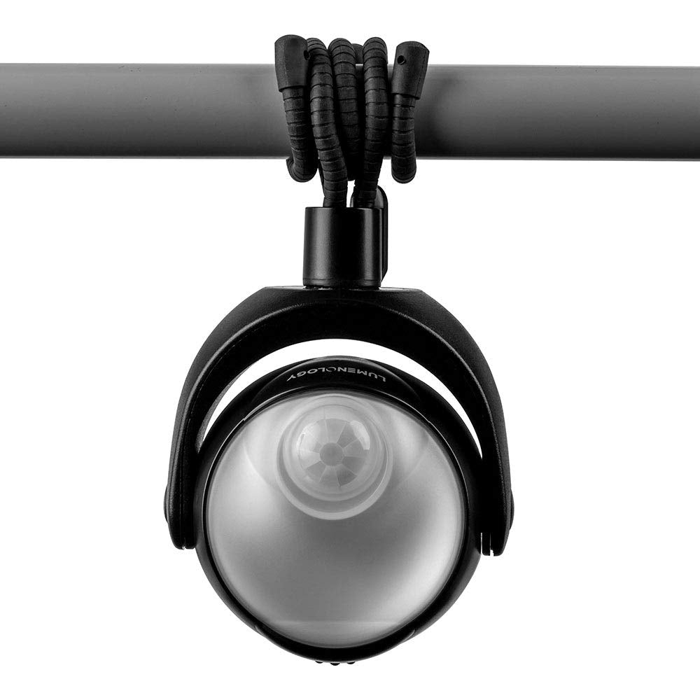 Limitless Innovations Lumenology front view showing compact black housing and bright LED benefit