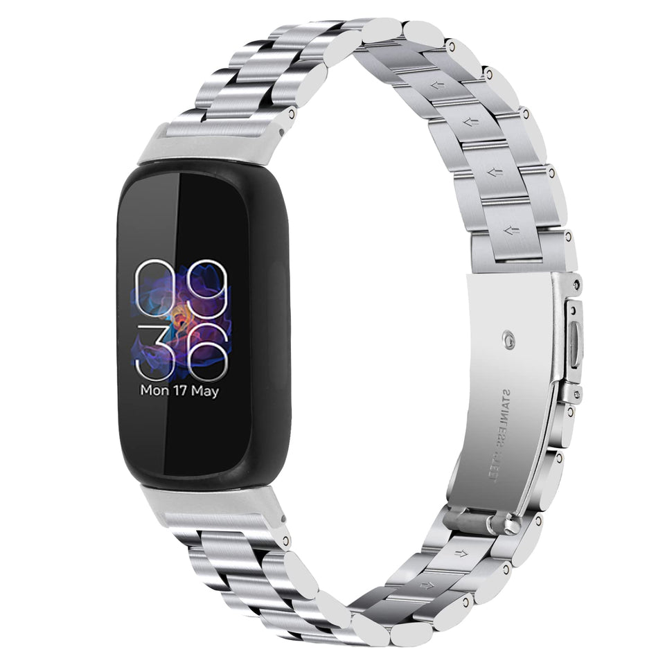 Limque Inspire 3 metal band close-up with premium stainless steel finish for comfortable fit