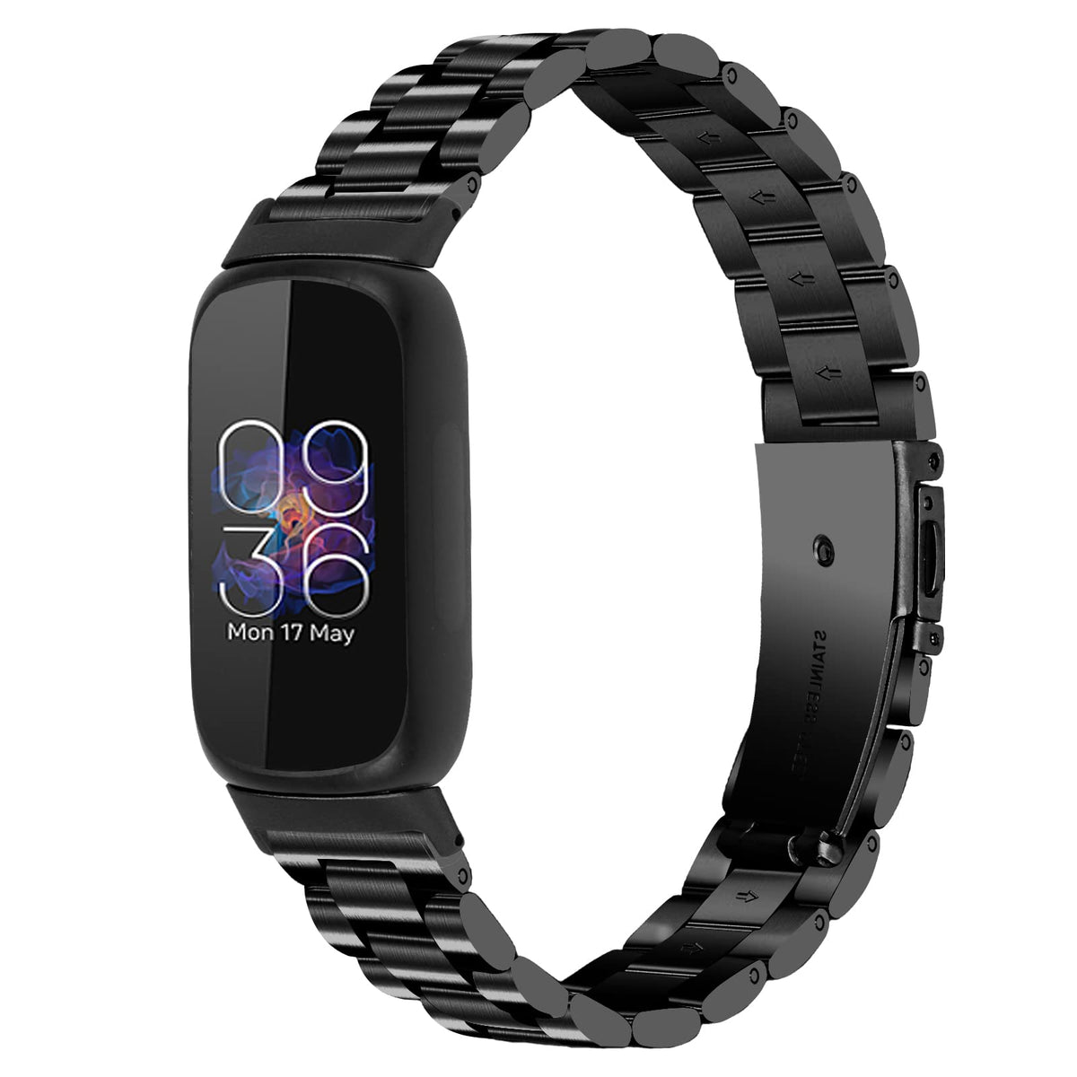 Limque Inspire 3 metal band closeup showing premium build for everyday wear.
