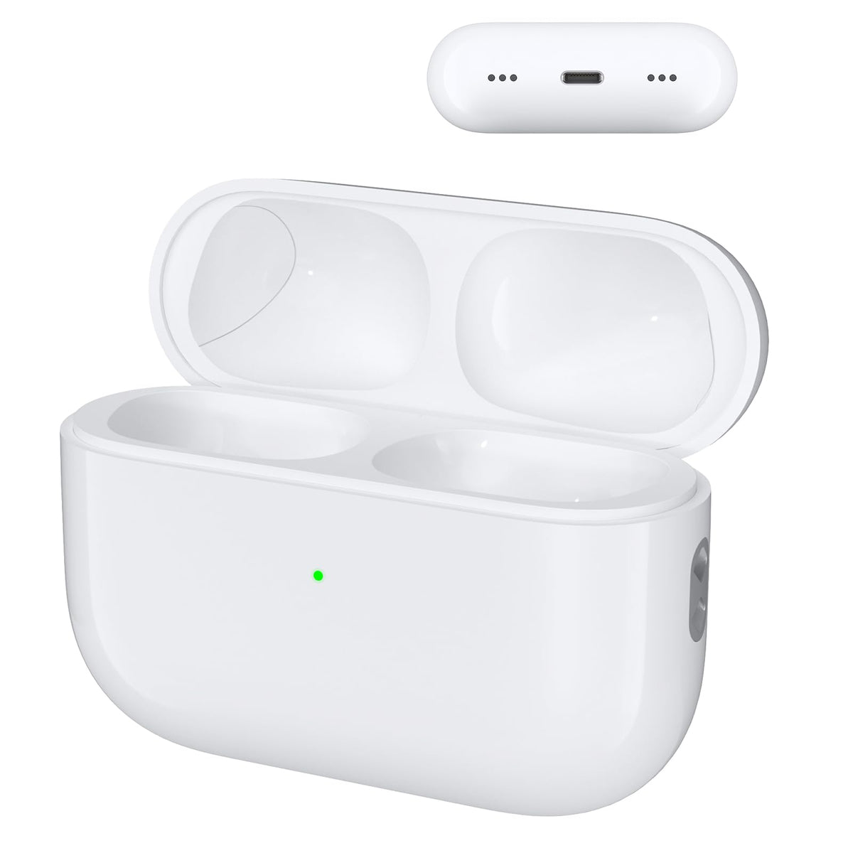 Limucc AirPods Pro replacement case, front view, compact and secure for travel.