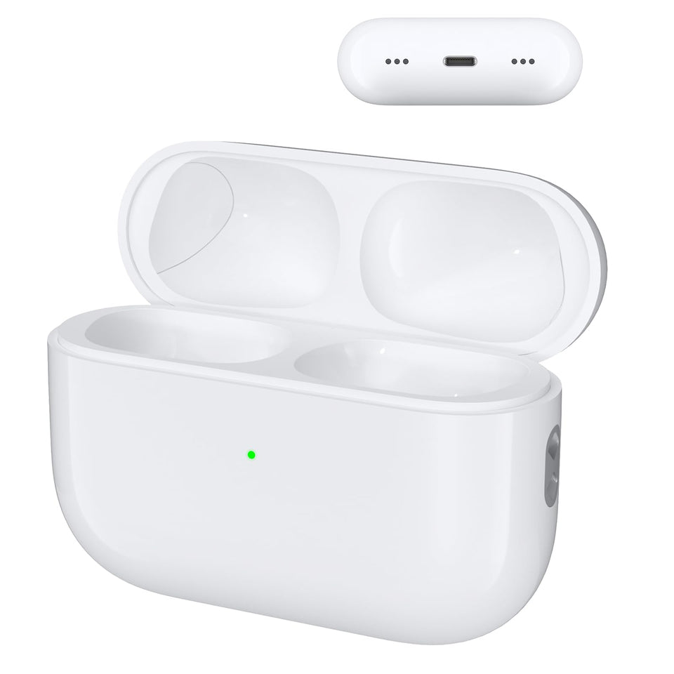 Limucc AirPods Pro replacement case, front view, compact and secure for travel.