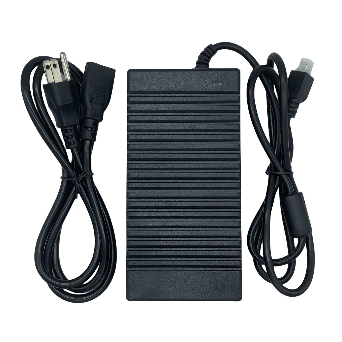 Lincoiah AC/DC adapter side view highlights slim form factor.