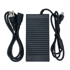 Lincoiah AC/DC adapter side view highlights slim form factor.