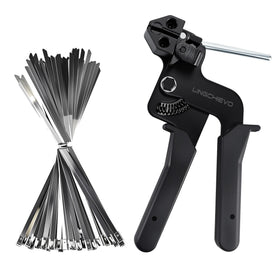 LingChievo metal zip tie gun for fast, secure cable management outdoors.