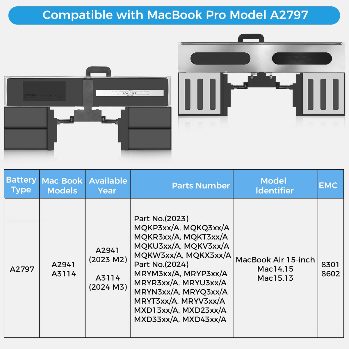 LINGCI A2797 battery capacity specification supports extended on-the-go use.