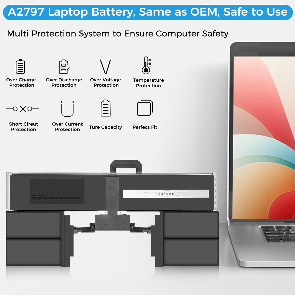 LINGCI A2941 compatibility list confirms broad MacBook Air 15-inch coverage.